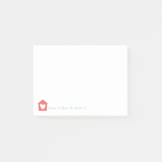 Cayenne Home is waar het hart noten is Post-it® Notes (Voorkant)