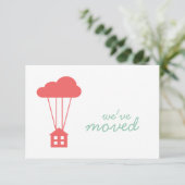 Cayenne House & Cloud Housewarming Uitnodigen Kaart (Staand voorkant)