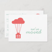 Cayenne House & Cloud Housewarming Uitnodigen Kaart (Voorkant / Achterkant)