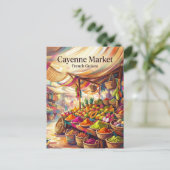 Cayenne Markt Frans-Guyana Briefkaart (Staand voorkant)
