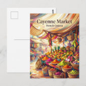 Cayenne Markt Frans-Guyana Briefkaart (Voorkant / Achterkant)