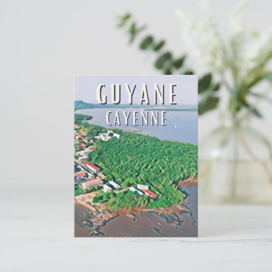 Cayenne Photo Vintage Briefkaart (Staand voorkant)