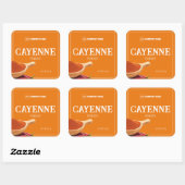 Cayenne Spice Custom Label Sticker (Vel)