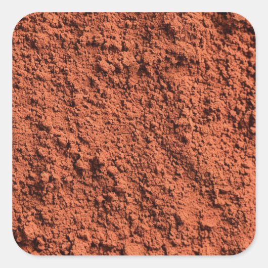 Cayennepeper Vierkante Sticker (Voorkant)