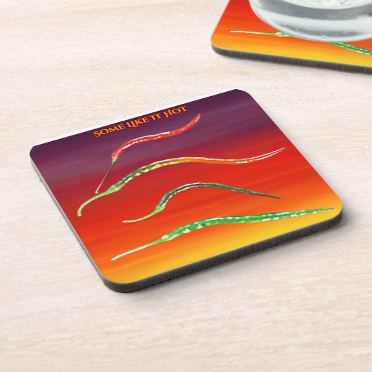 cayennepepers bier onderzetter (Linkerzijde)