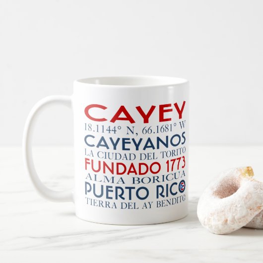 Cayey, Puerto Rico Koffiemok (Met donut)