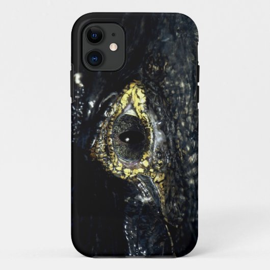 Cayman Crocodile Eye Reptile iPhone 5 Hoesje (Achterkant)