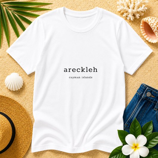 Cayman Eilanden Dialect Areckleh T-shirt