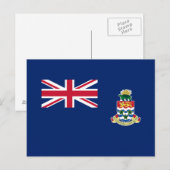 Cayman-eilanden Vlag Briefkaart (Voorkant / Achterkant)