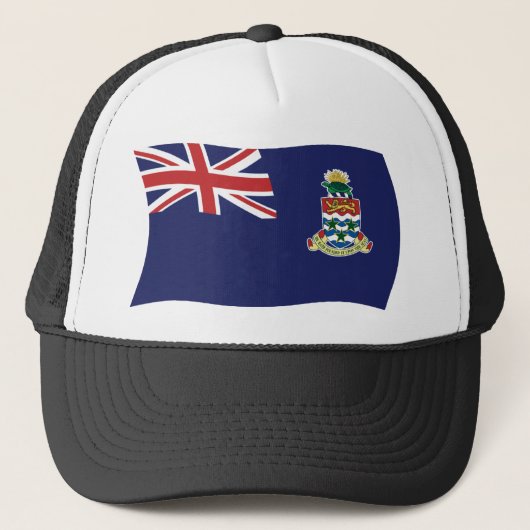 Cayman Eilanden Vlag Hoed Trucker Pet (Voorkant)