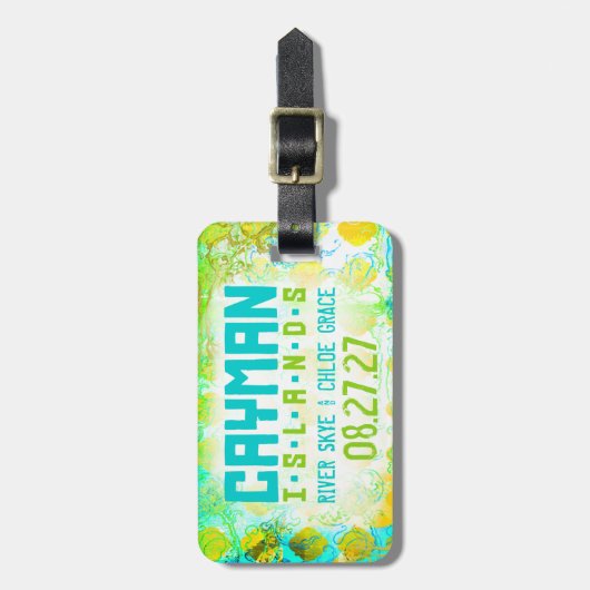 CAYMAN ISLAND Bagagelabel (Voorkant verticaal)