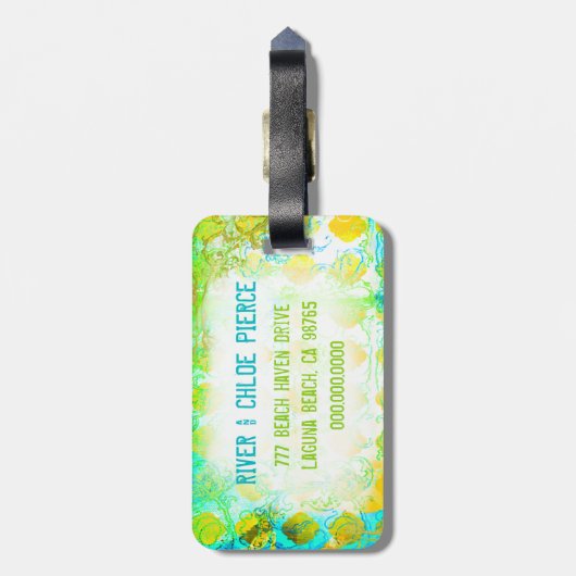 CAYMAN ISLAND Bagagelabel (Achterkant verticaal)