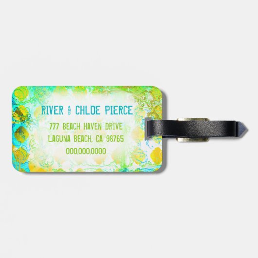 CAYMAN ISLAND Bagagelabel (Achterkant horizontaal)