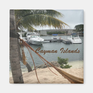 "Cayman Island Boats" Foto met logo Magneet