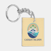Cayman Islands Caribbean Sleutelhanger (Voorkant Links)