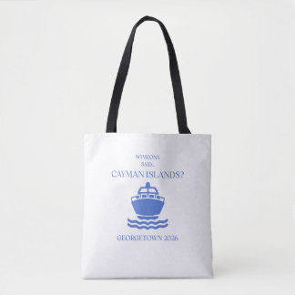 Cayman Islands Cruise Schoudertas Georgetown Tote Bag