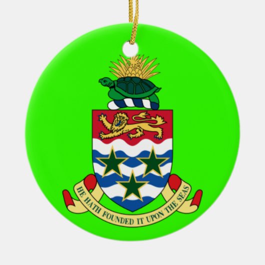 CAYMAN ISLANDS - Eigen kerstversiering Keramisch Ornament (Voorkant)