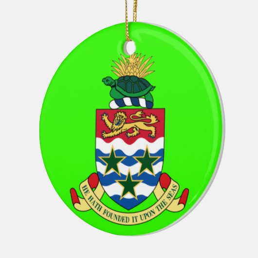 CAYMAN ISLANDS - Eigen kerstversiering Keramisch Ornament (Links)