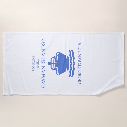 Cayman Islands Georgetown Luxe Strand Handdoek (Voorkant)
