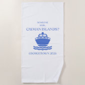Cayman Islands Georgetown Luxe Strand Handdoek (Voorkant)