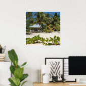 Cayman Islands Strandhuis Poster (Thuiskantoor)