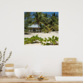 Cayman Islands Strandhuis Poster (Keuken)