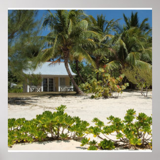 Cayman Islands Strandhuis Poster