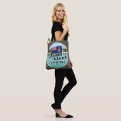 "Cayman Islands Sun & Fun" Met Vlag Tote Bag (Op model)