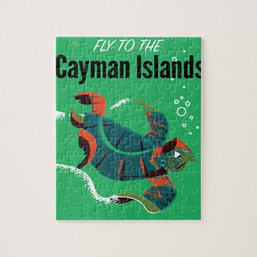 Cayman Islands vintage reisposter Legpuzzel (Verticaal)