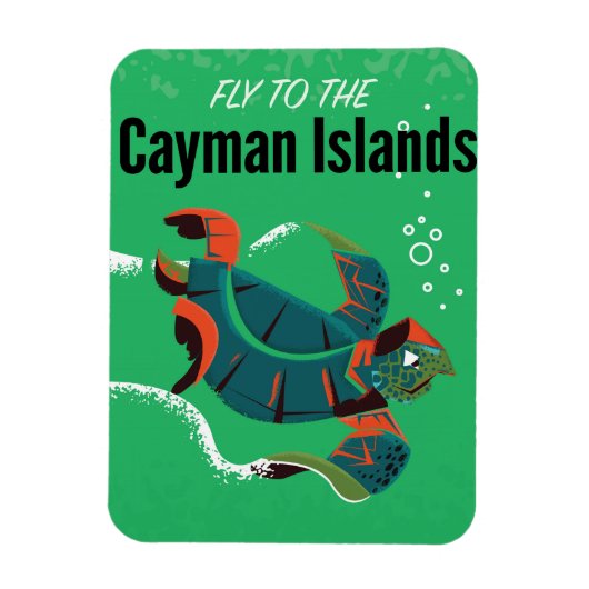 Cayman Islands vintage reisposter Magneet (Verticaal)
