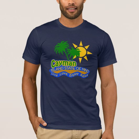 Cayman State of Mind shirt - kies stijl, kleur (Voorkant)