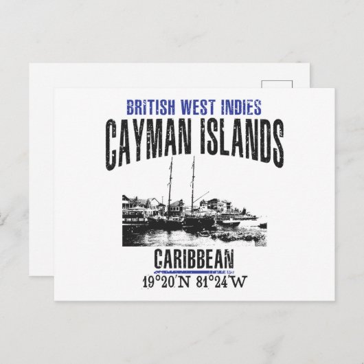 Caymaneilanden Briefkaart (Voorkant / Achterkant)