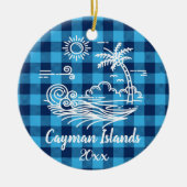 Caymaneilanden Buffalo kerstmis Keramisch Ornament (Voorkant)