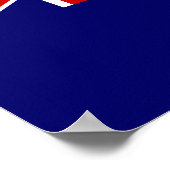 Caymaneilanden - Caymaniaanse vlag Poster (Hoek)