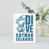 Caymaneilanden duiken briefkaart (Staand voorkant)
