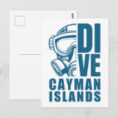 Caymaneilanden duiken briefkaart (Voorkant / Achterkant)