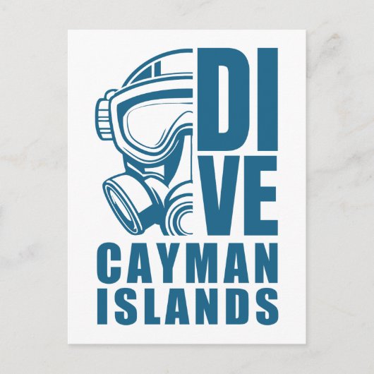 Caymaneilanden duiken briefkaart (Voorkant)