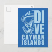 Caymaneilanden duiken briefkaart (Voorkant / Achterkant)