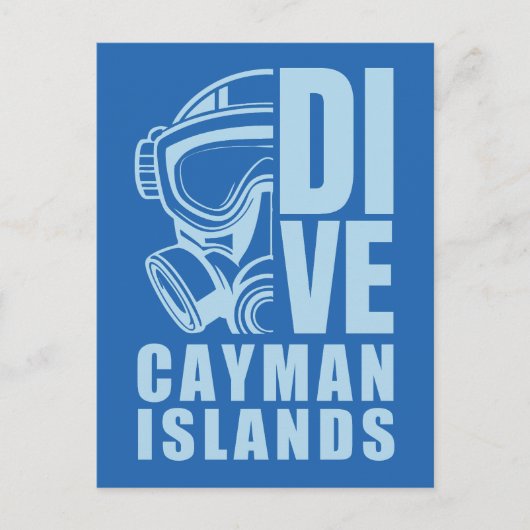 Caymaneilanden duiken briefkaart (Voorkant)