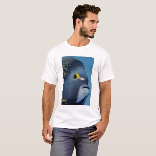 Caymaneilanden, Franse Angelfish Pomacanthus T-shirt (Voorkant volledig)