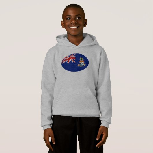 Caymaneilanden Gnarly Flag T-Shirt (Voorkant volledig)