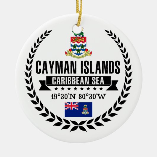 Caymaneilanden Keramisch Ornament (Voorkant)