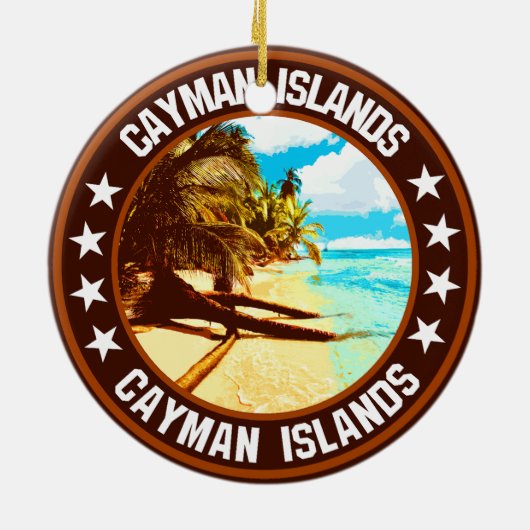 Caymaneilanden Keramisch Ornament (Achterkant)