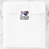Caymaneilanden Love Ronde Sticker (Tas)