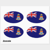 caymaneilanden ovale sticker (Vel)