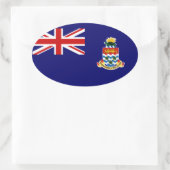 caymaneilanden ovale sticker (Tas)