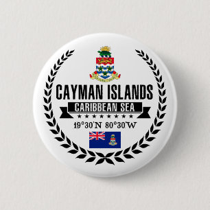 Caymaneilanden Ronde Button 5,7 Cm