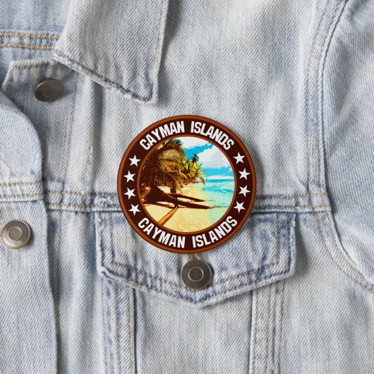 Caymaneilanden Ronde Button 7,6 Cm (In situ)