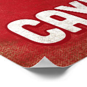 Caymaneilanden Scuba Diver - Blue Retro Poster (Hoek)