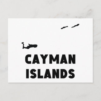 Caymaneilanden Silhouette Briefkaart